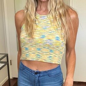 Multicolored sweater tank!!
